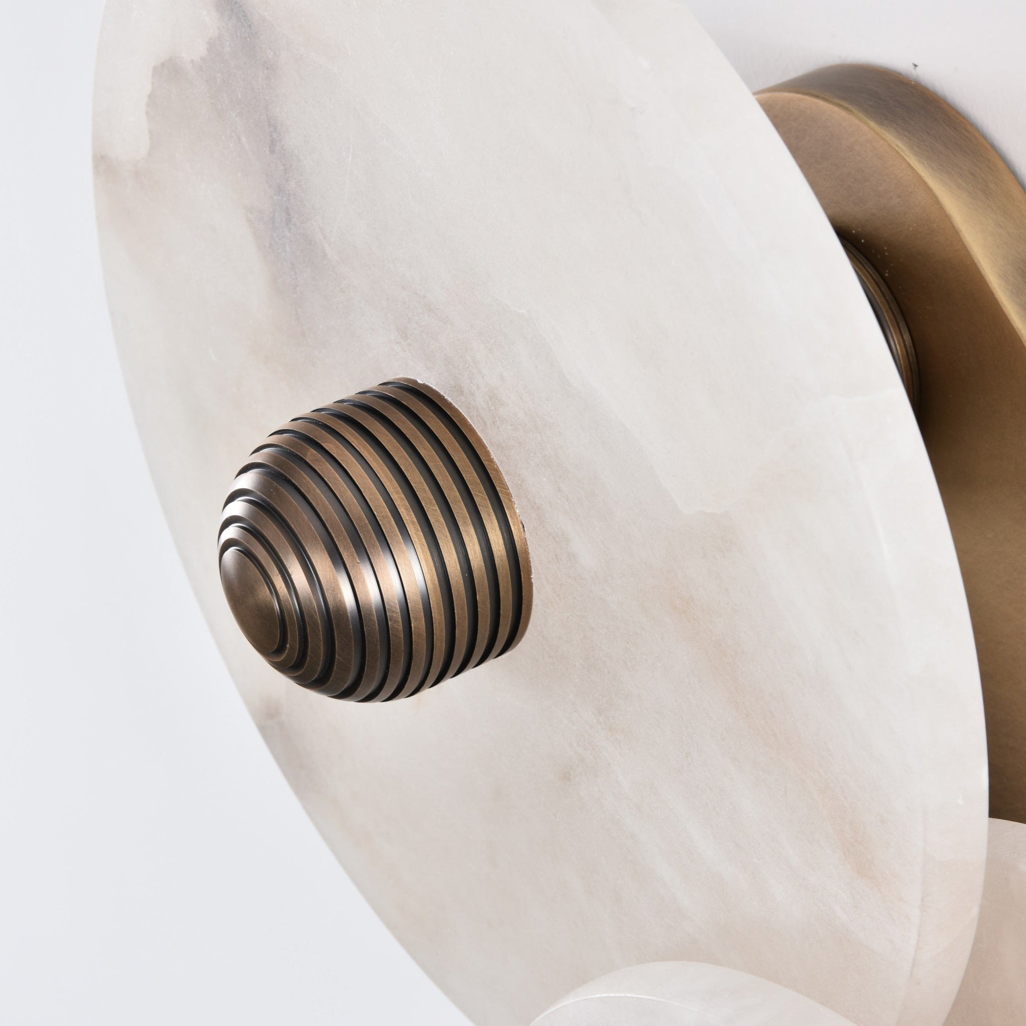 Selene Minimalist Alabaster Ceiling Light