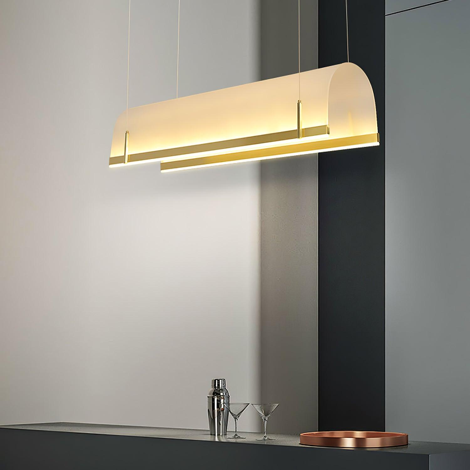 Cevinen Linear Gold Pendant Light