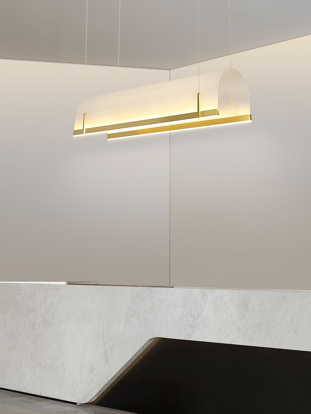Cevinen Linear Gold Pendant Light