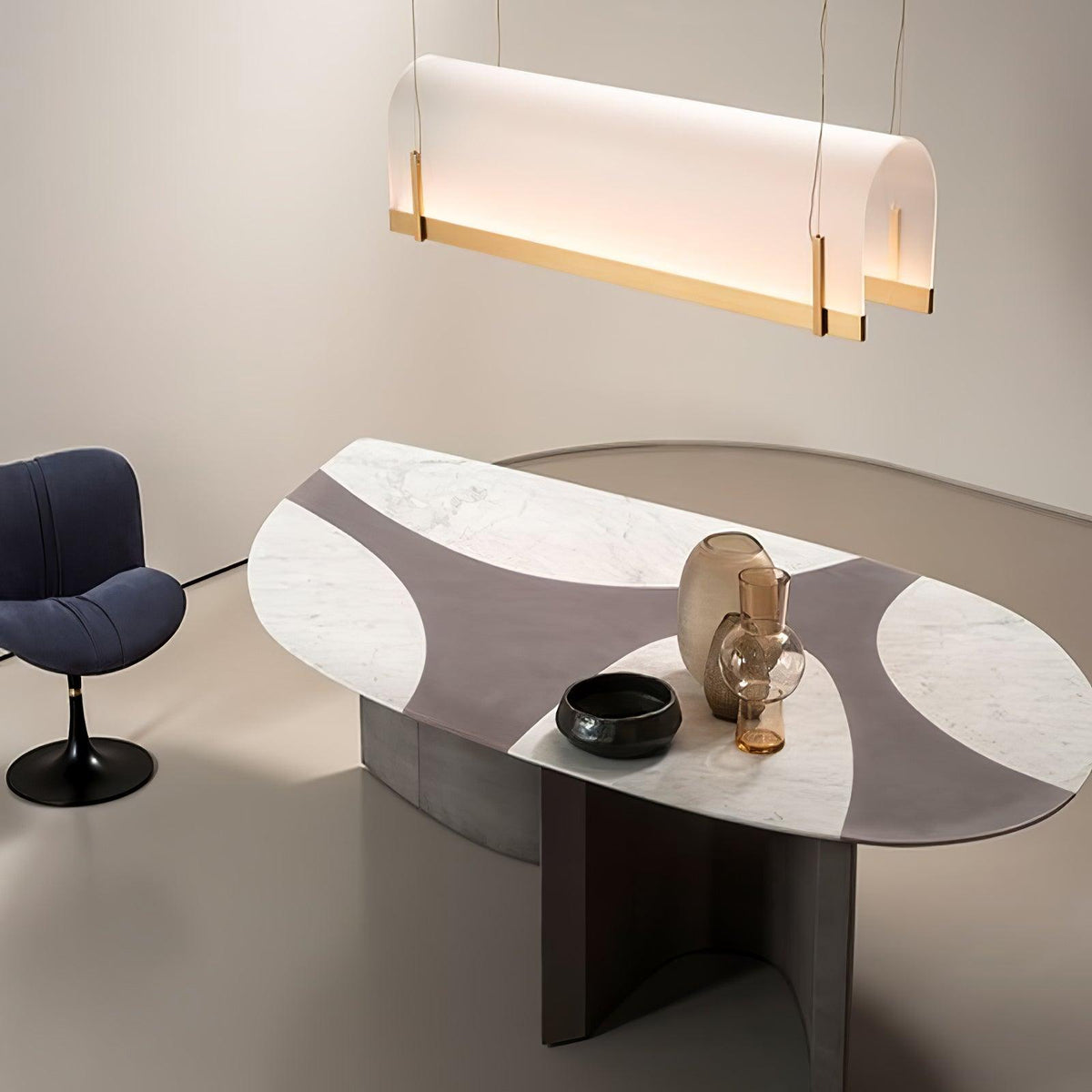 Cevinen Linear Gold Pendant Light