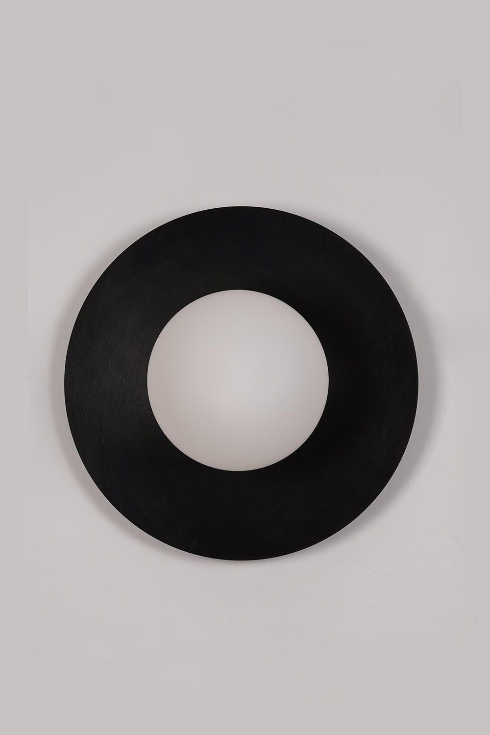 Elem Modern Minimalist Round Art Brass Glass Wall Lamp