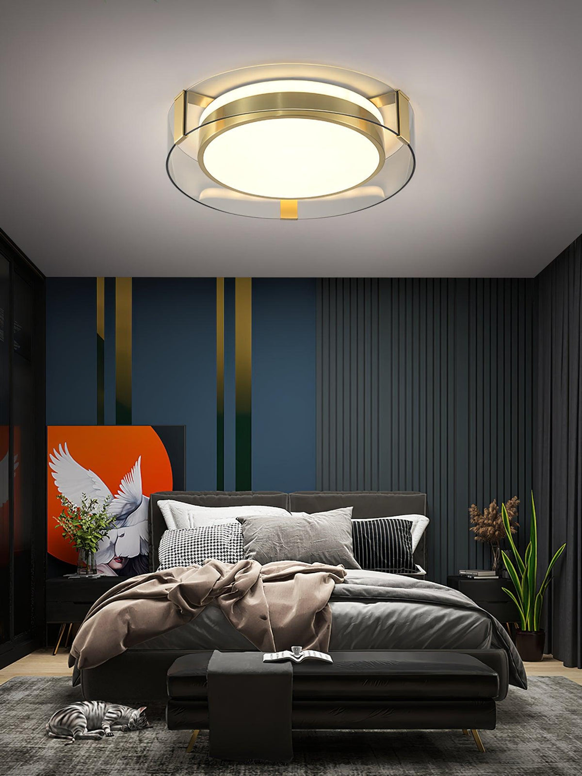 Erliris Round Low Profile Ceiling Light