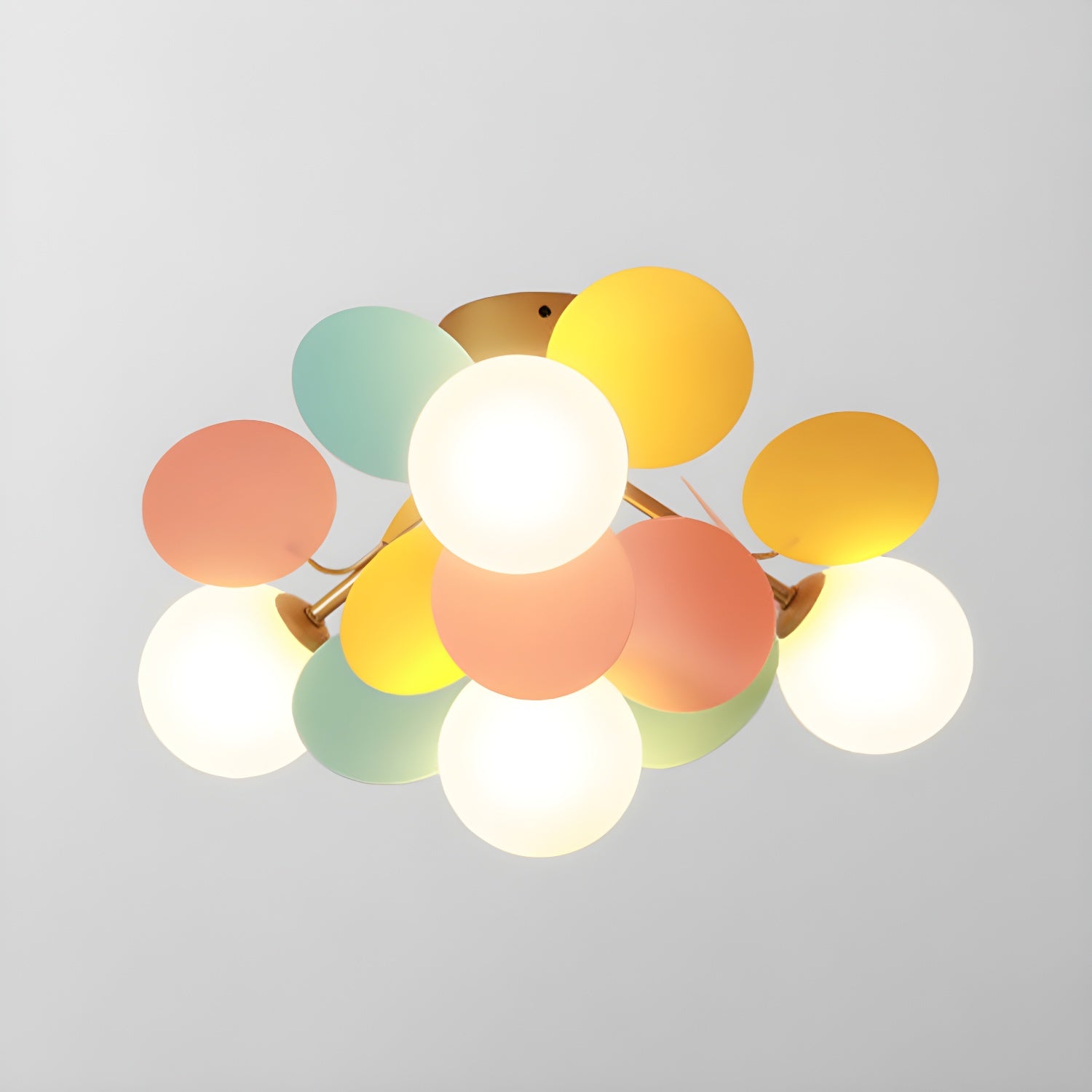 Fioragrove Round Macaron Flush Mount Ceiling Light