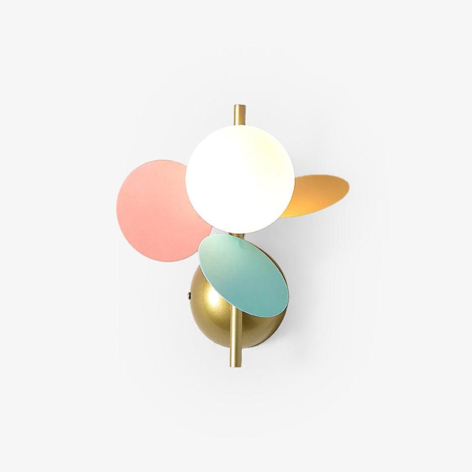 Culoren Round Nordic Art Glass Wall Lamp