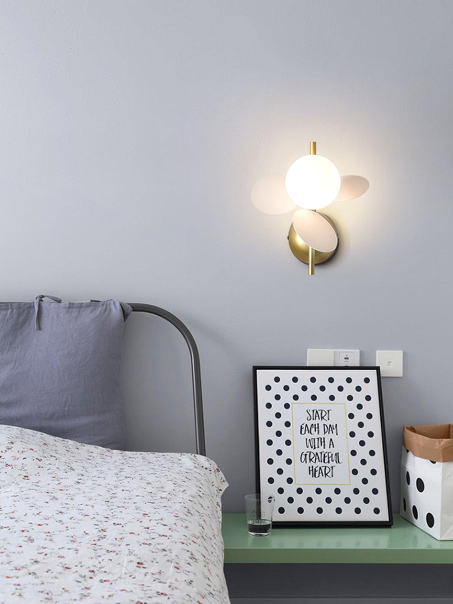 Culoren Round Nordic Art Glass Wall Lamp