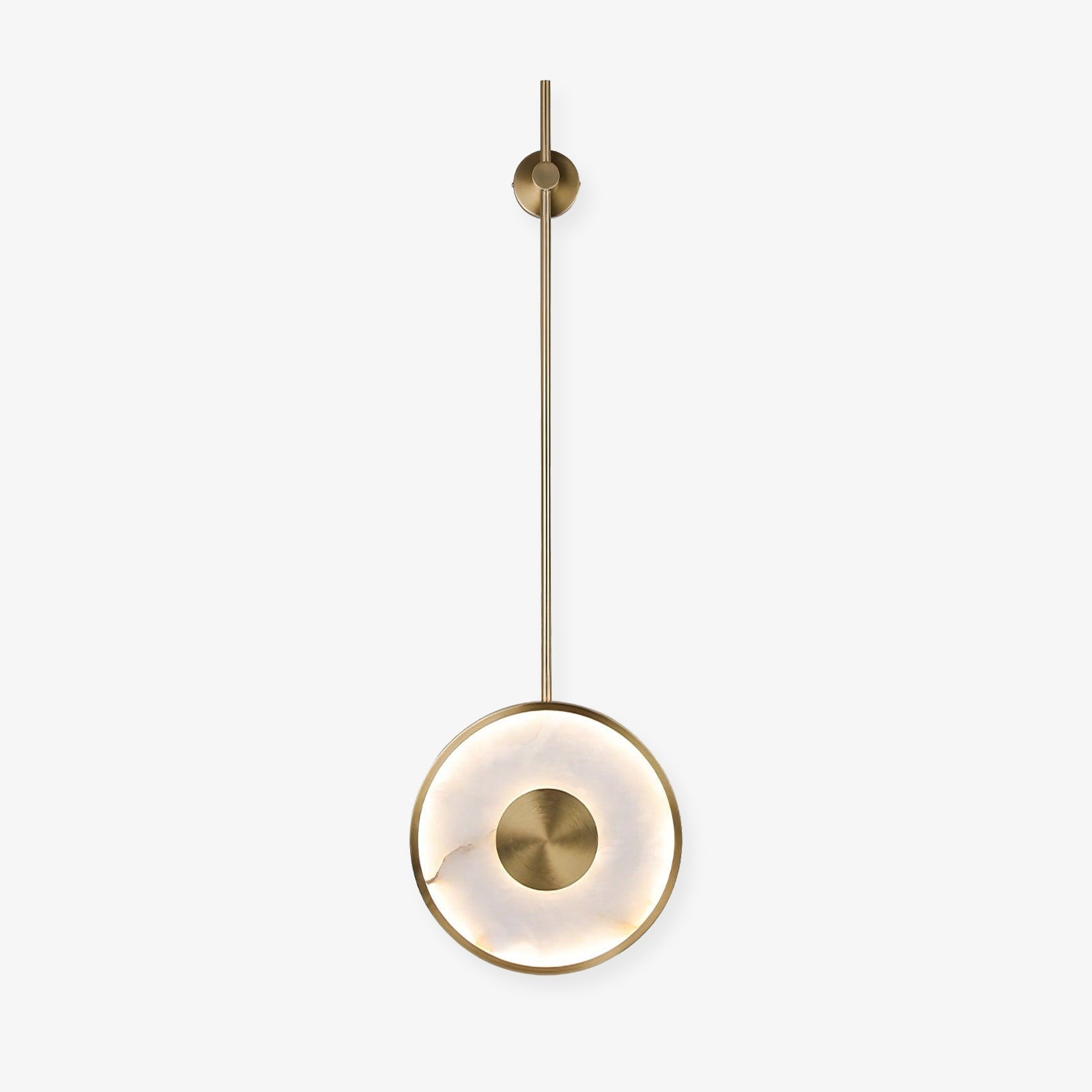 Vevelila Minimalist Alabaster Pendant Light - Neutral Decor
