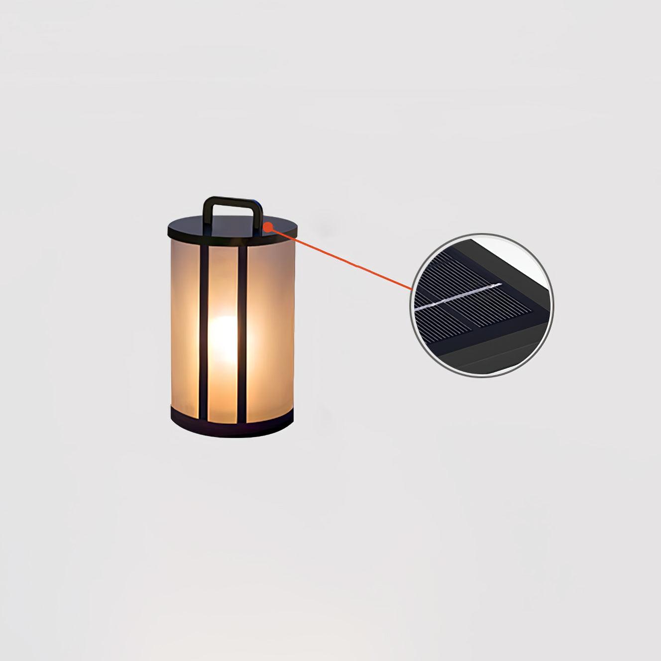 Elrinarae Round Pillar  Lantern Outdoor Lamp