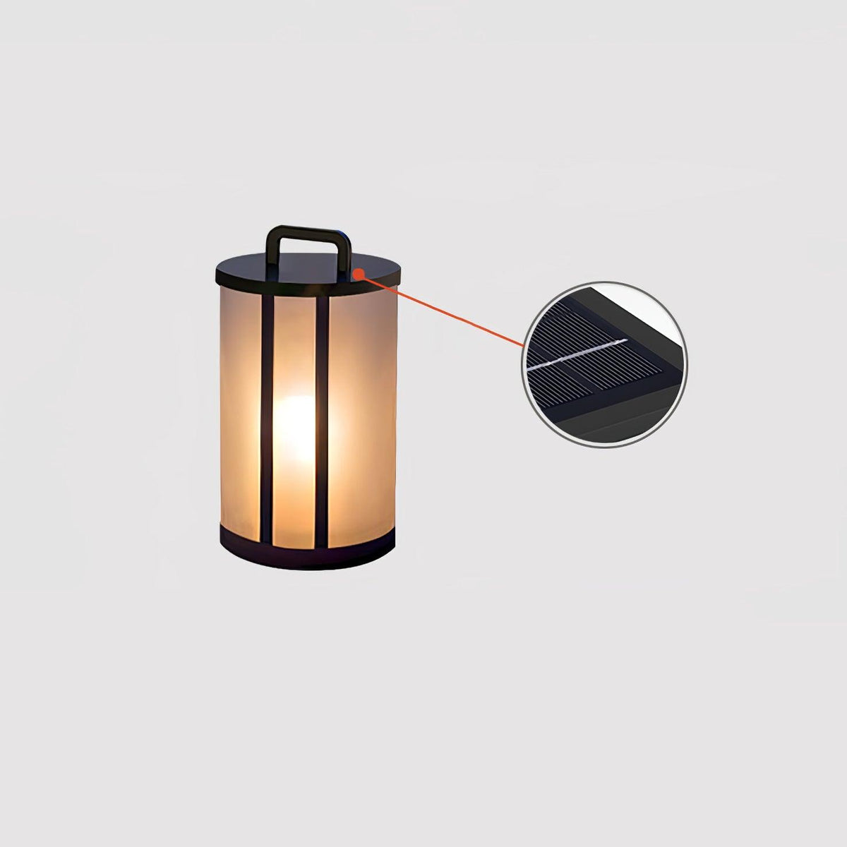 Elrinarae Round Pillar  Lantern Outdoor Lamp