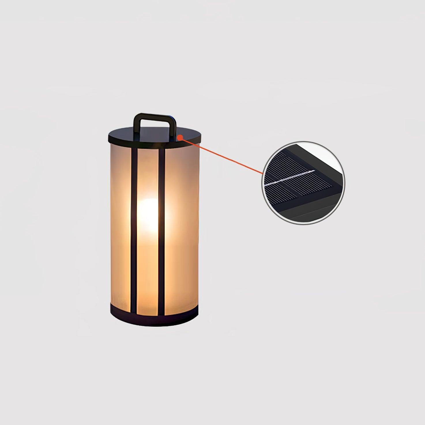 Elrinarae Round Pillar  Lantern Outdoor Lamp
