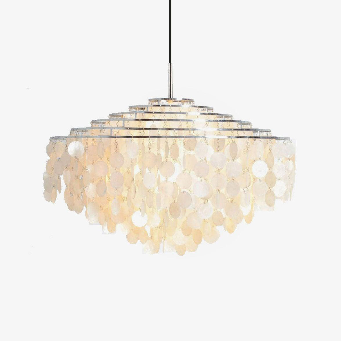 Rivena Pendant Lamp Round Shell Ring