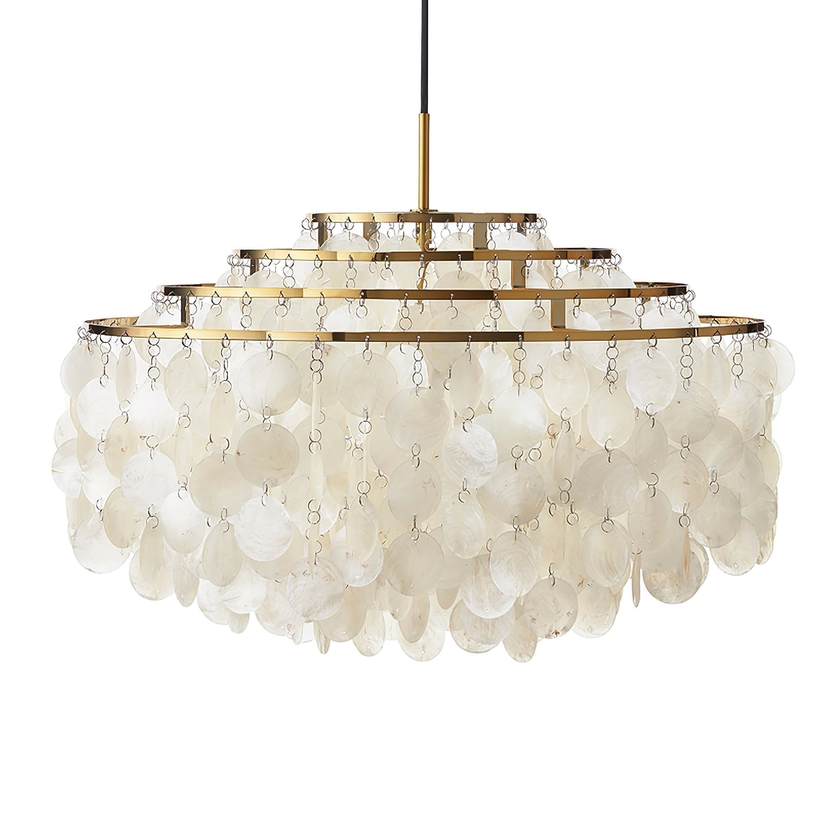 Rivena Pendant Lamp Round Shell Ring