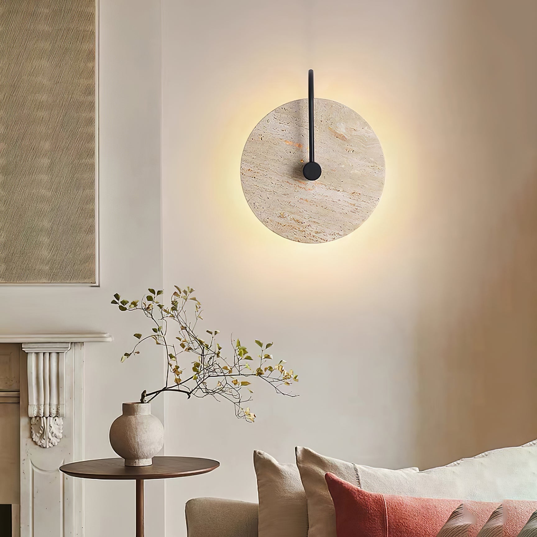 Ulsk Travertine Wall Light