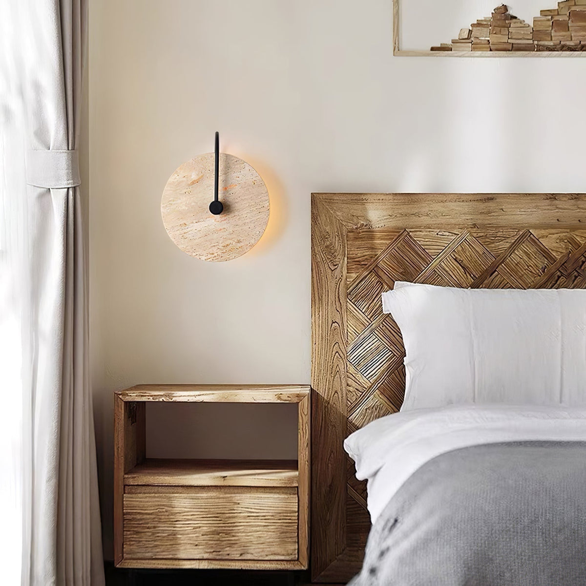 Ulsk Travertine Wall Light