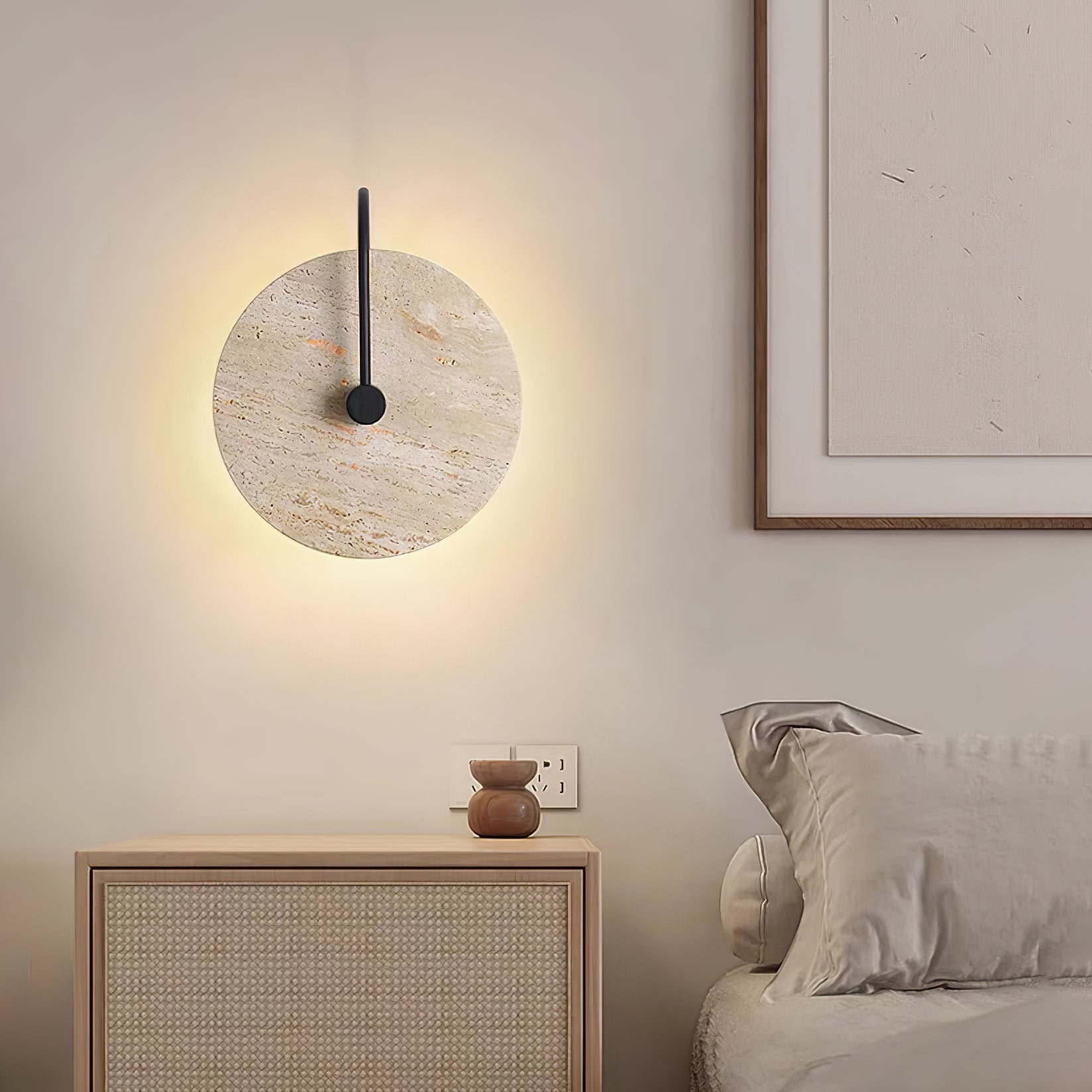 Ulsk Travertine Wall Light