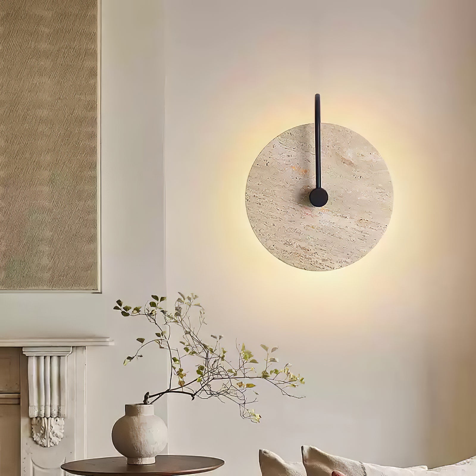 Ulsk Travertine Wall Light