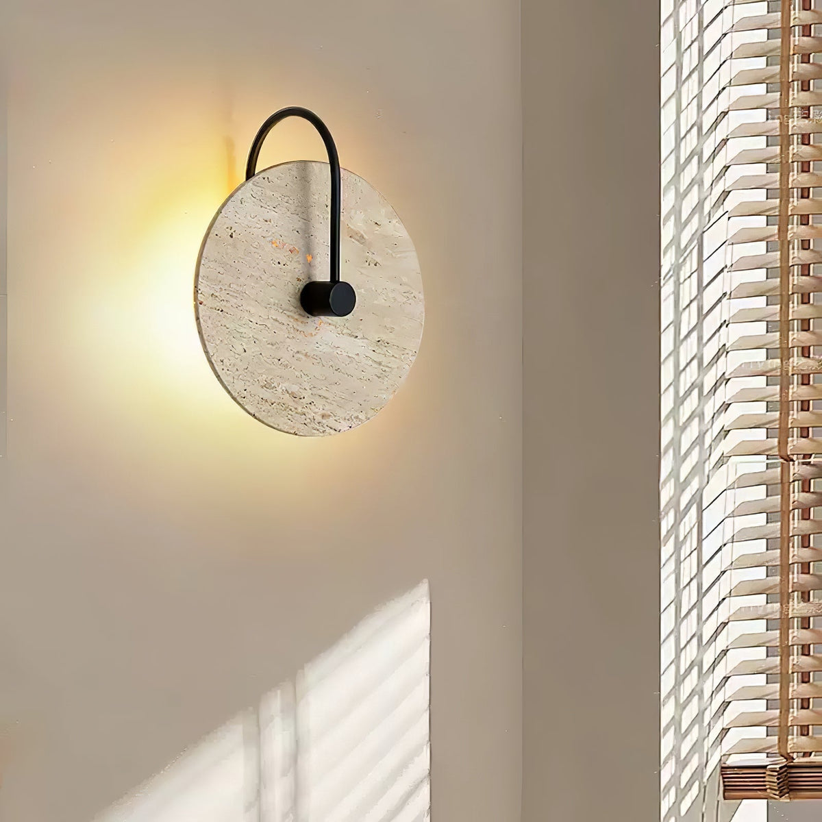 Ulsk Travertine Wall Light