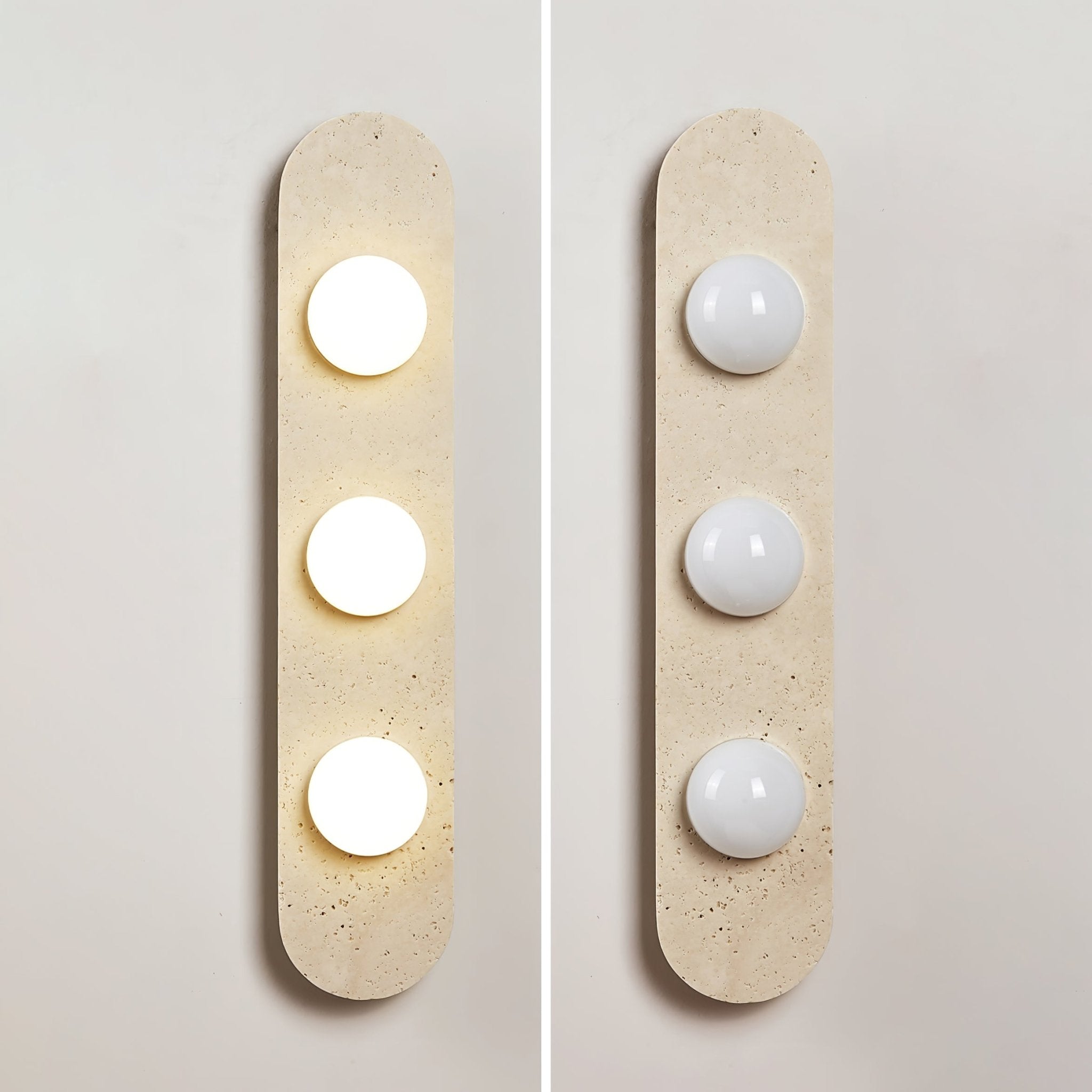 Zasoliel Minimalist Travertine Wall Light