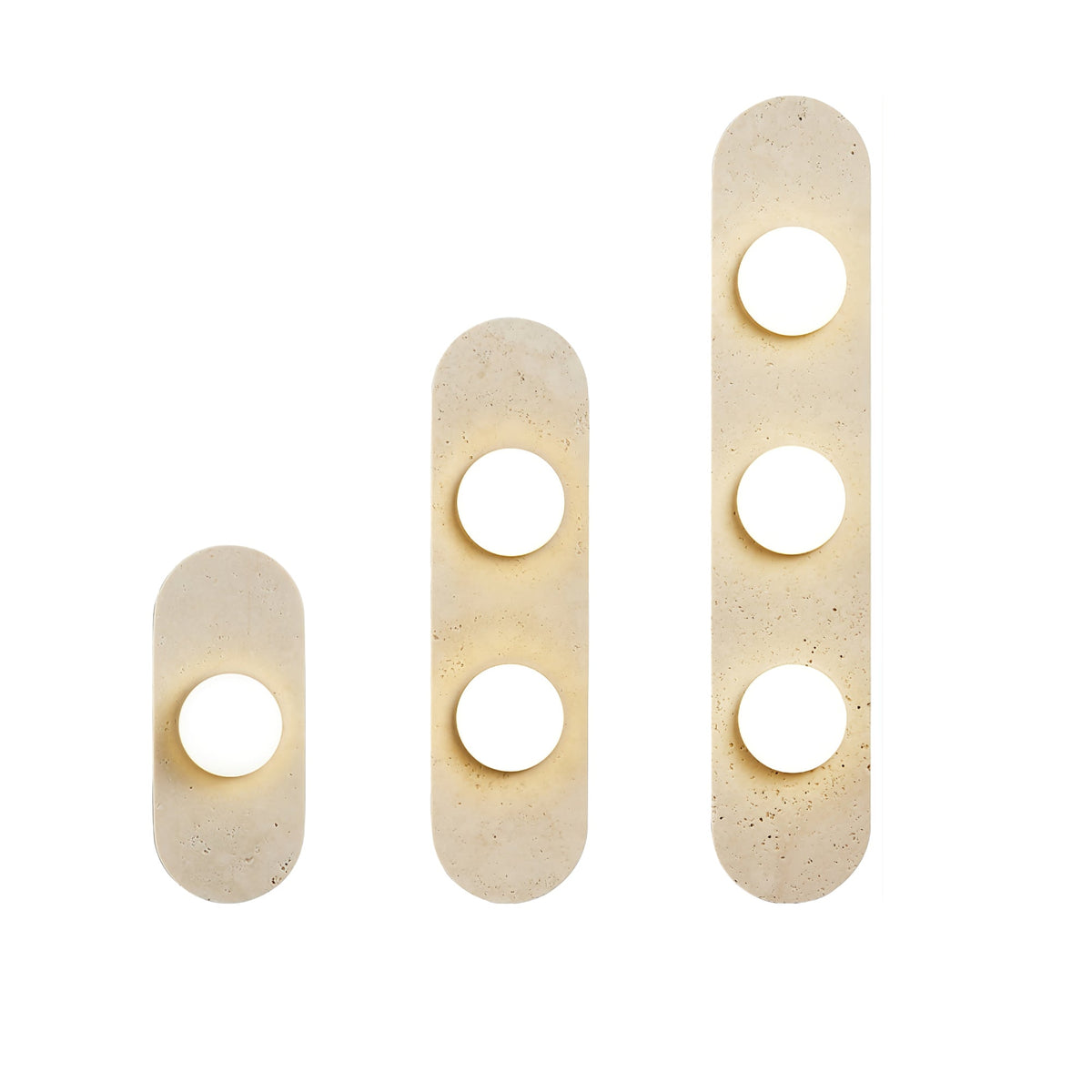 Zasoliel Minimalist Travertine Wall Light