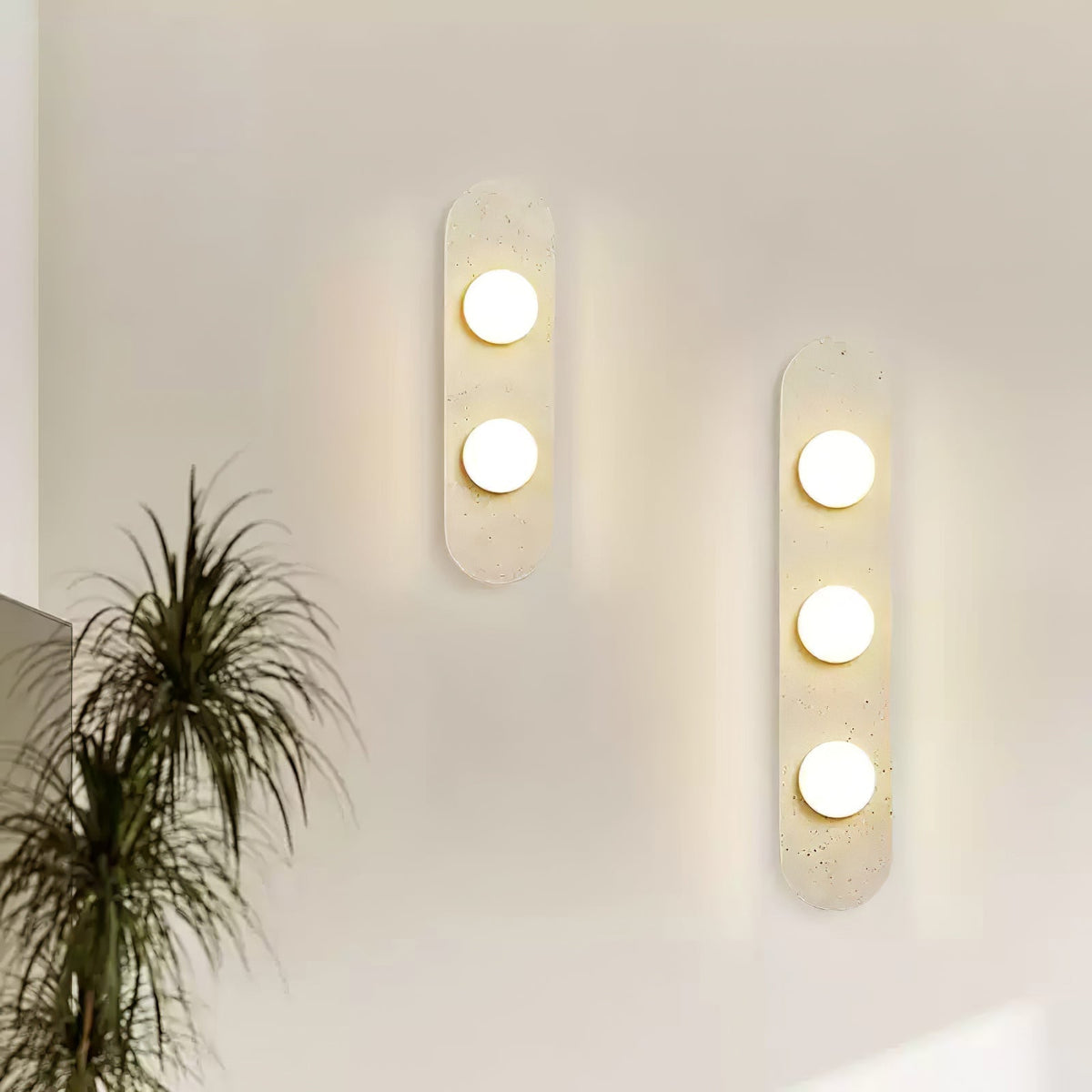 Zasoliel Minimalist Travertine Wall Light
