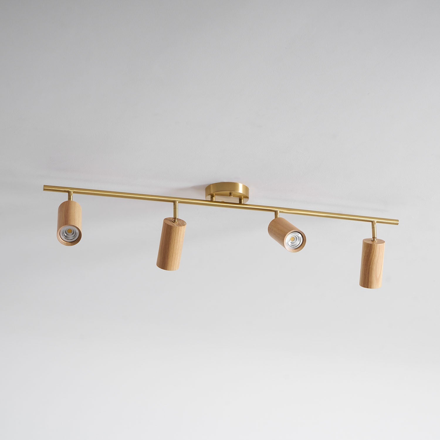 Caspwell Wood Flush Mount Ceiling Light