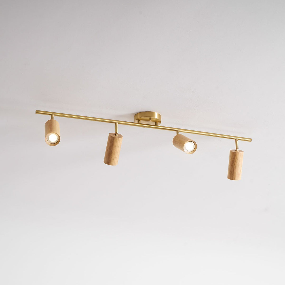 Caspwell Wood Flush Mount Ceiling Light