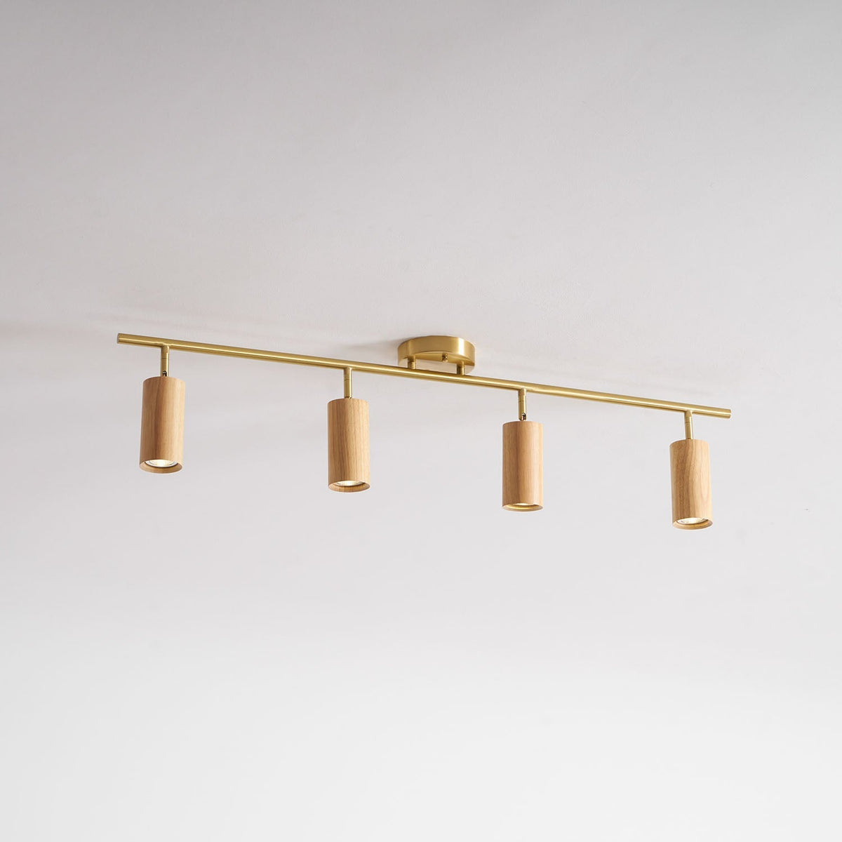 Caspwell Wood Flush Mount Ceiling Light