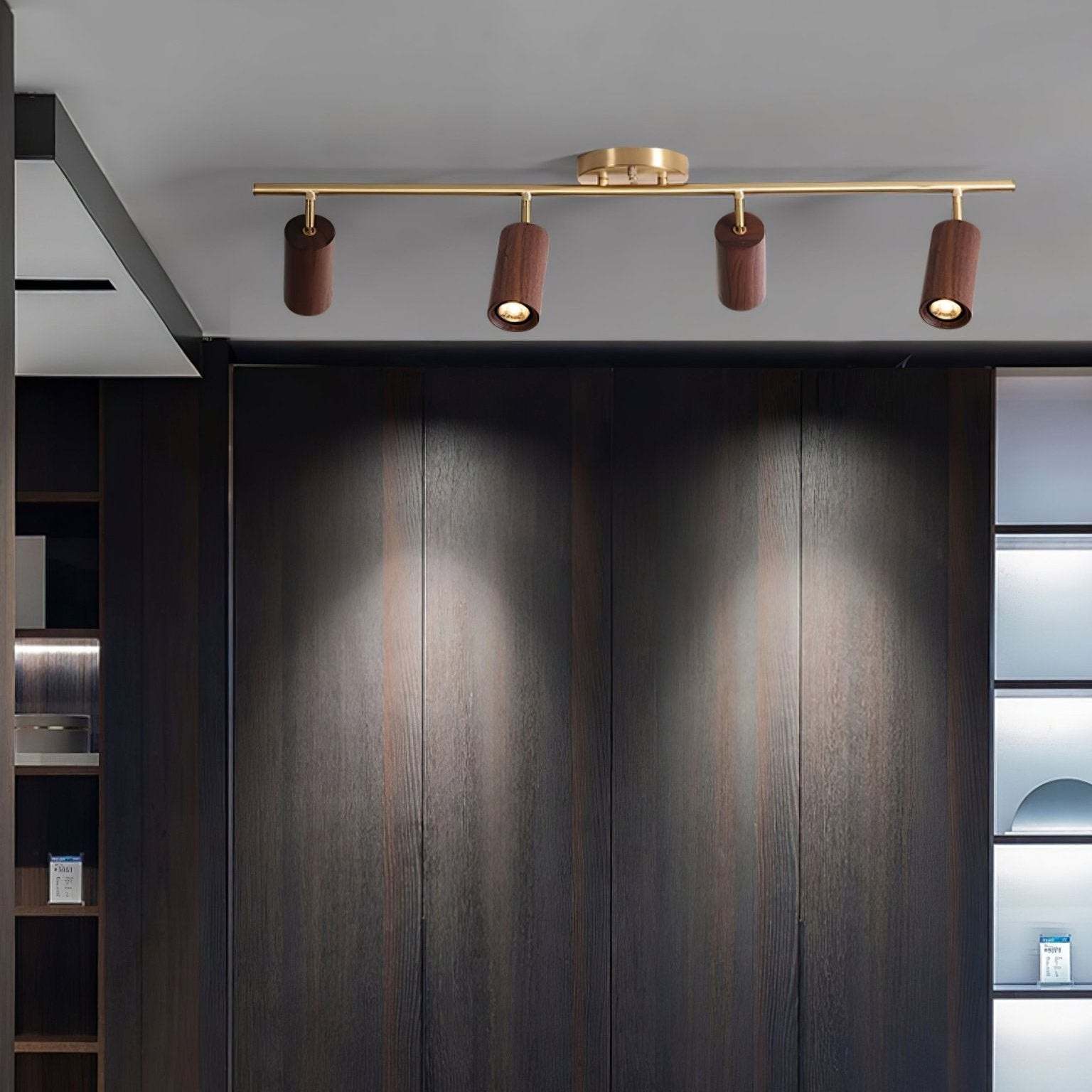 Usolila Modern Minimalist Wood Ceiling Light - Neutral Decor