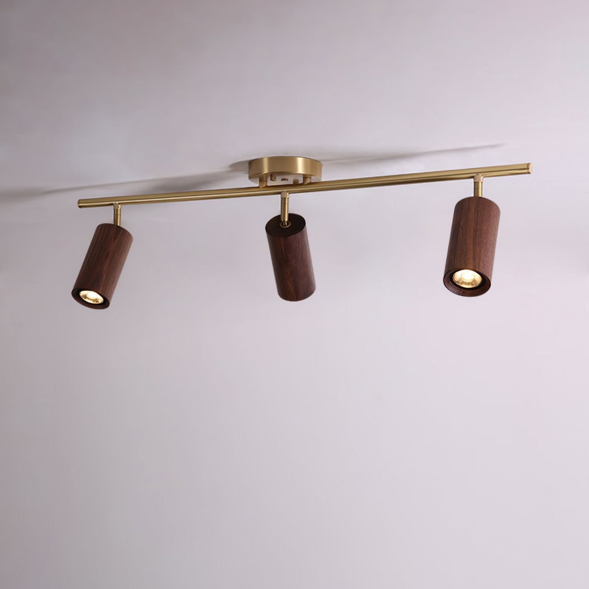 Caspwell Wood Flush Mount Ceiling Light