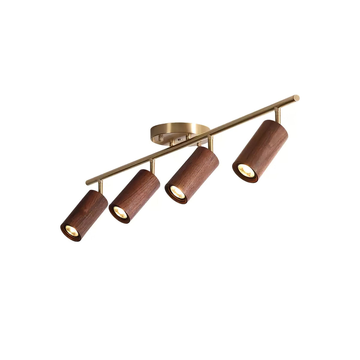 Caspwell Wood Flush Mount Ceiling Light