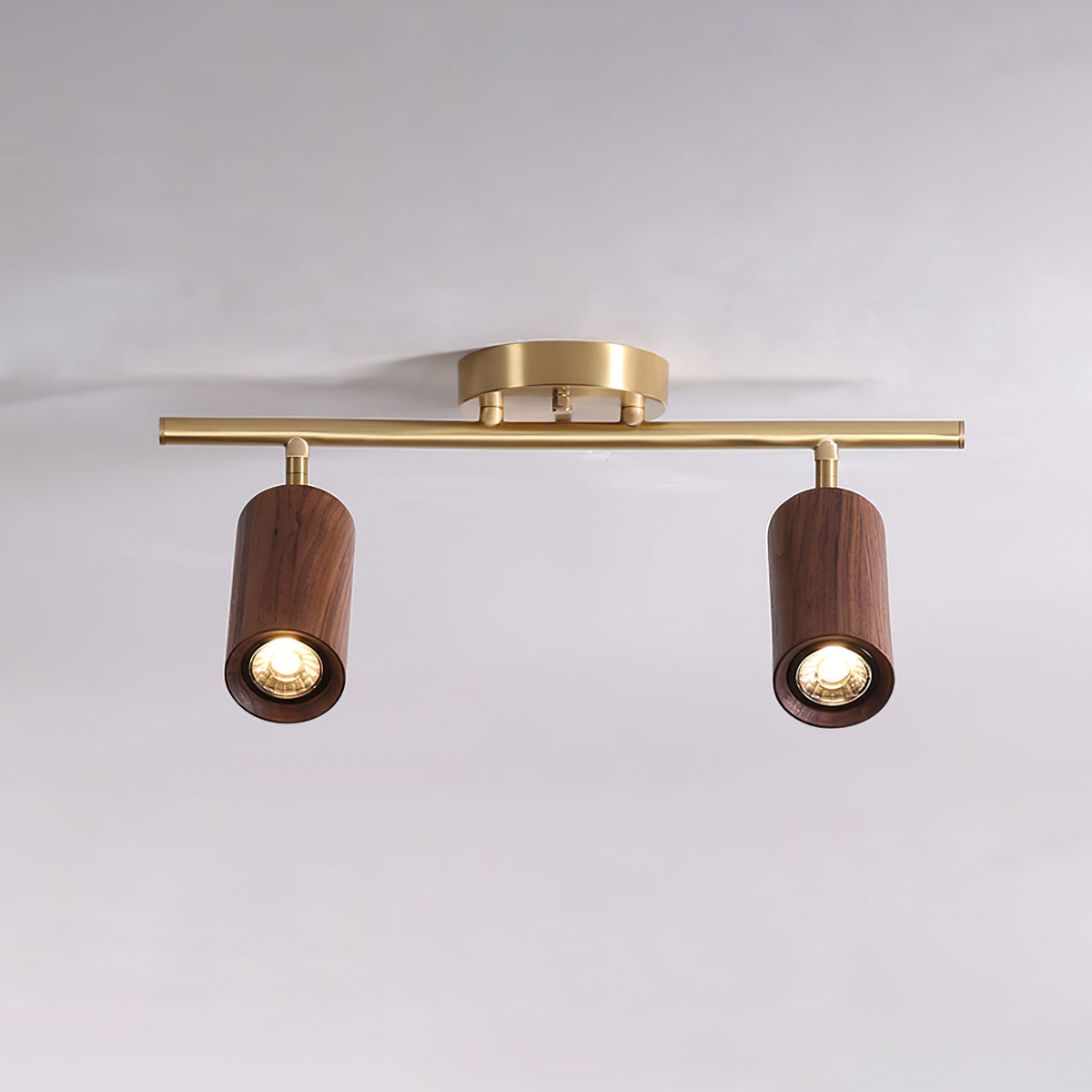 Caspwell Wood Flush Mount Ceiling Light