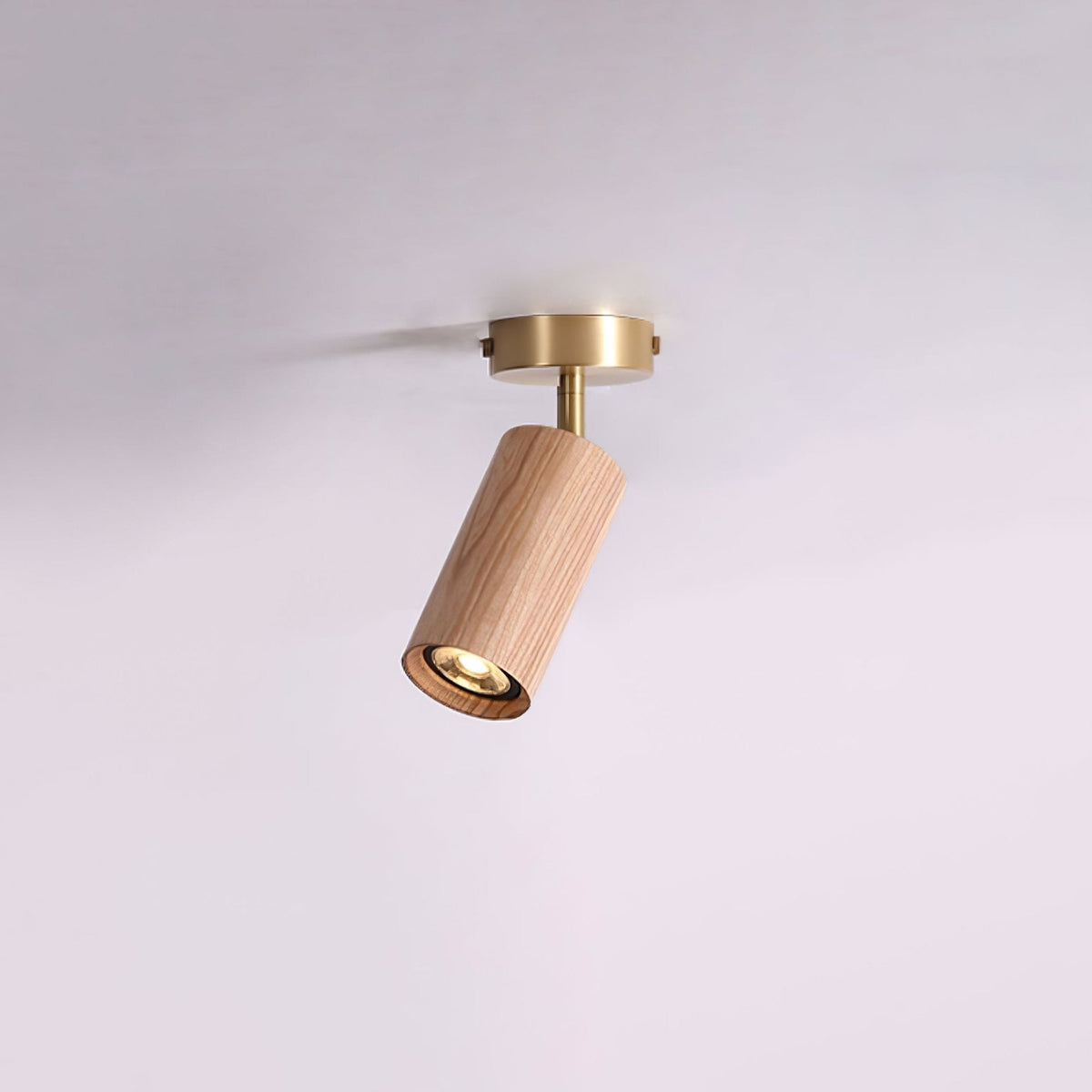 Caspwell Wood Flush Mount Ceiling Light
