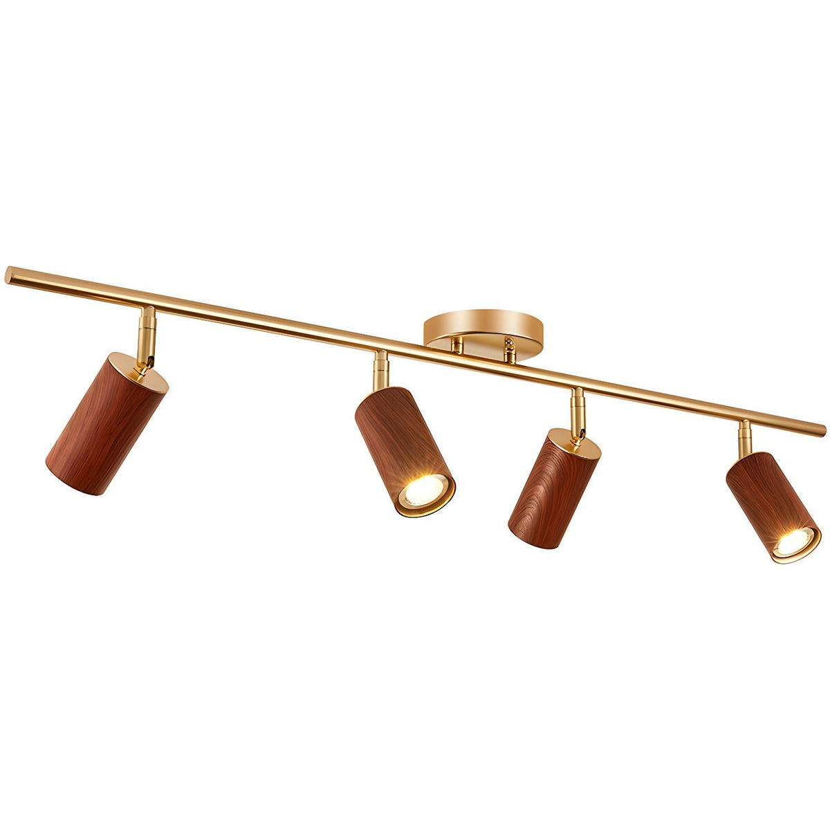 Caspwell Wood Flush Mount Ceiling Light