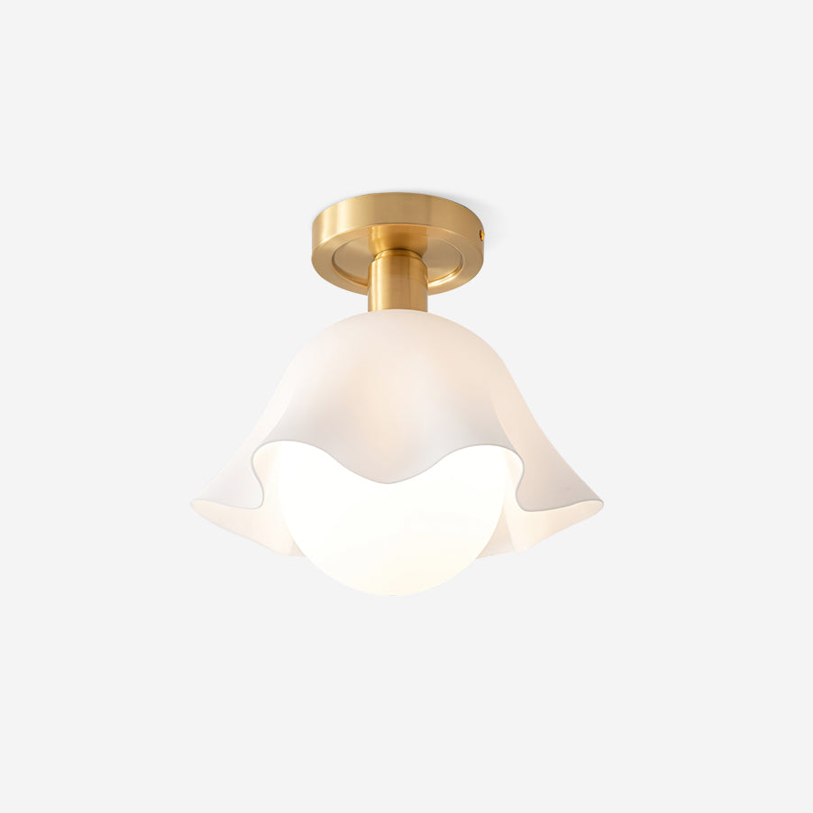 Petalia Semi-Flush Mount Ceiling Light - Neutral Decor