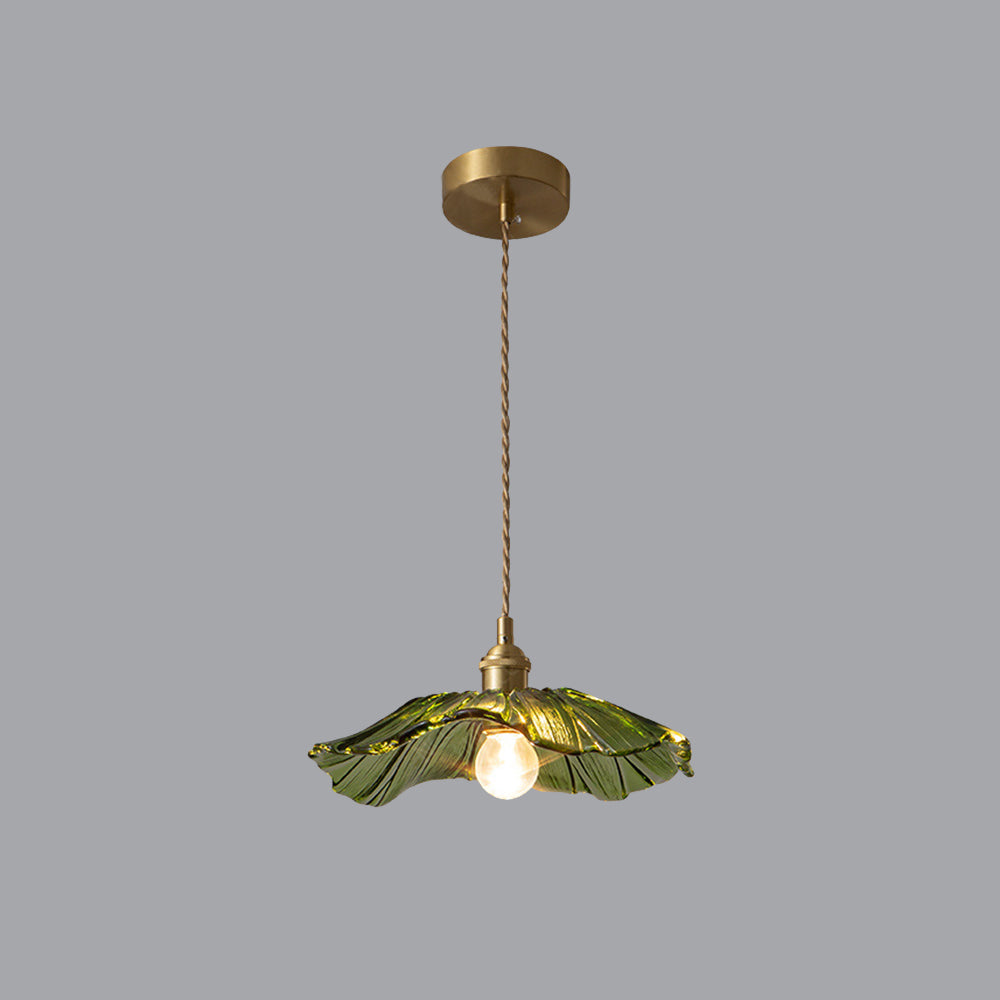 Arisha Art Deco Flower Glass Flush Mount Ceiling Light - Neutral Decor