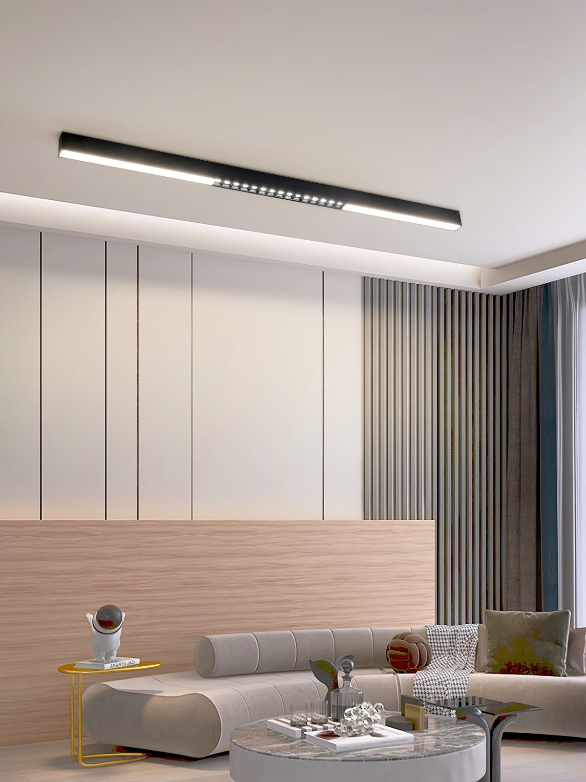 Line Modern Aluminum Floating Light
