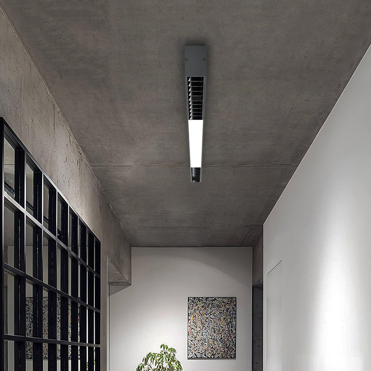 Line Modern Aluminum Floating Light