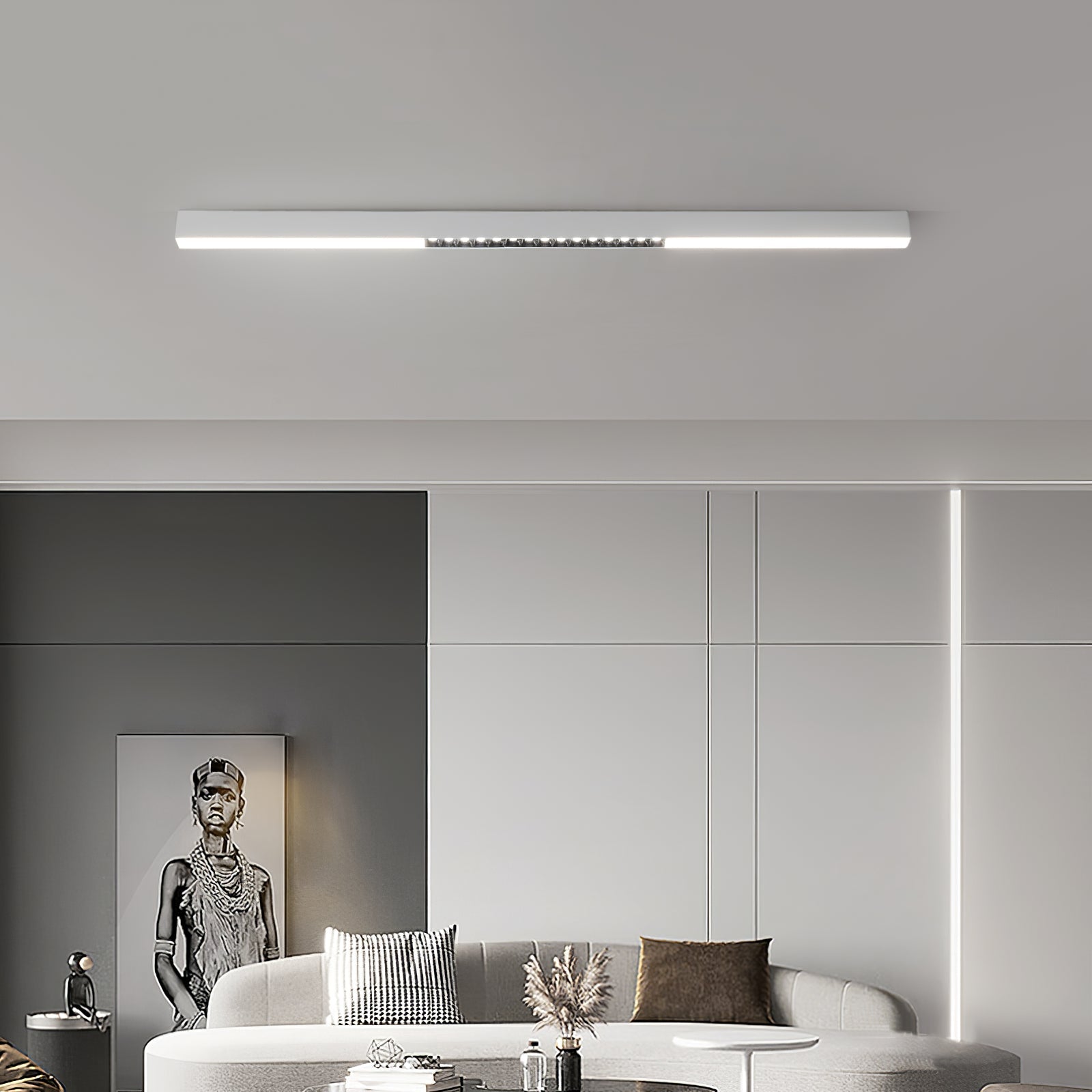 Line Modern Aluminum Floating Light