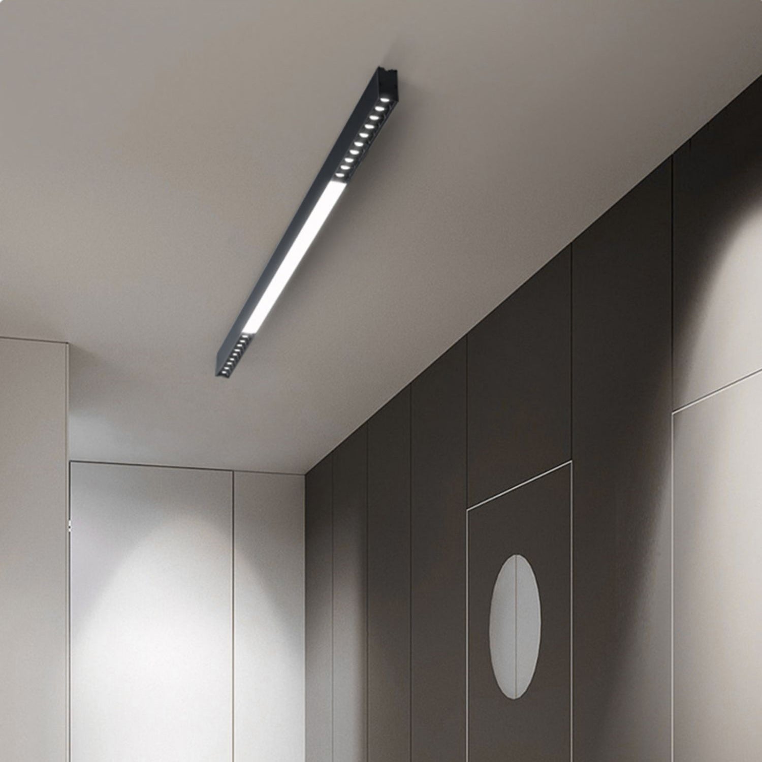 Line Modern Aluminum Floating Light