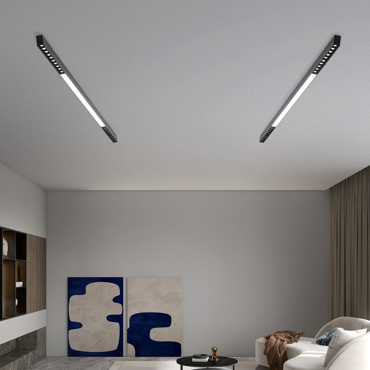 Line Modern Aluminum Floating Light
