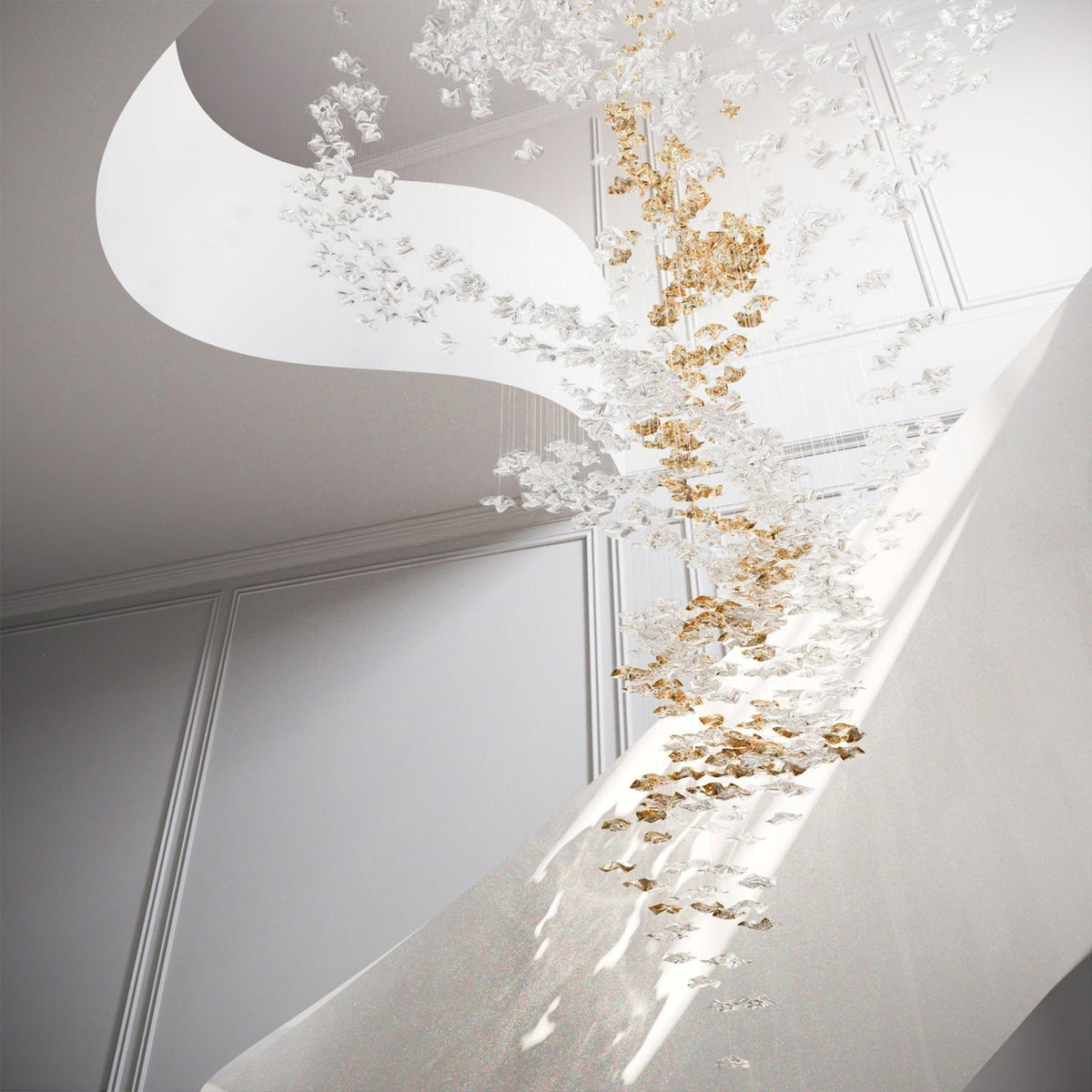 Lisk Luxury Brass Linear Chandelier