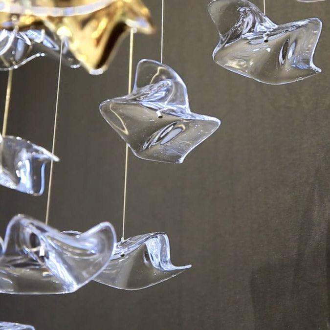 Lisk Luxury Brass Linear Chandelier