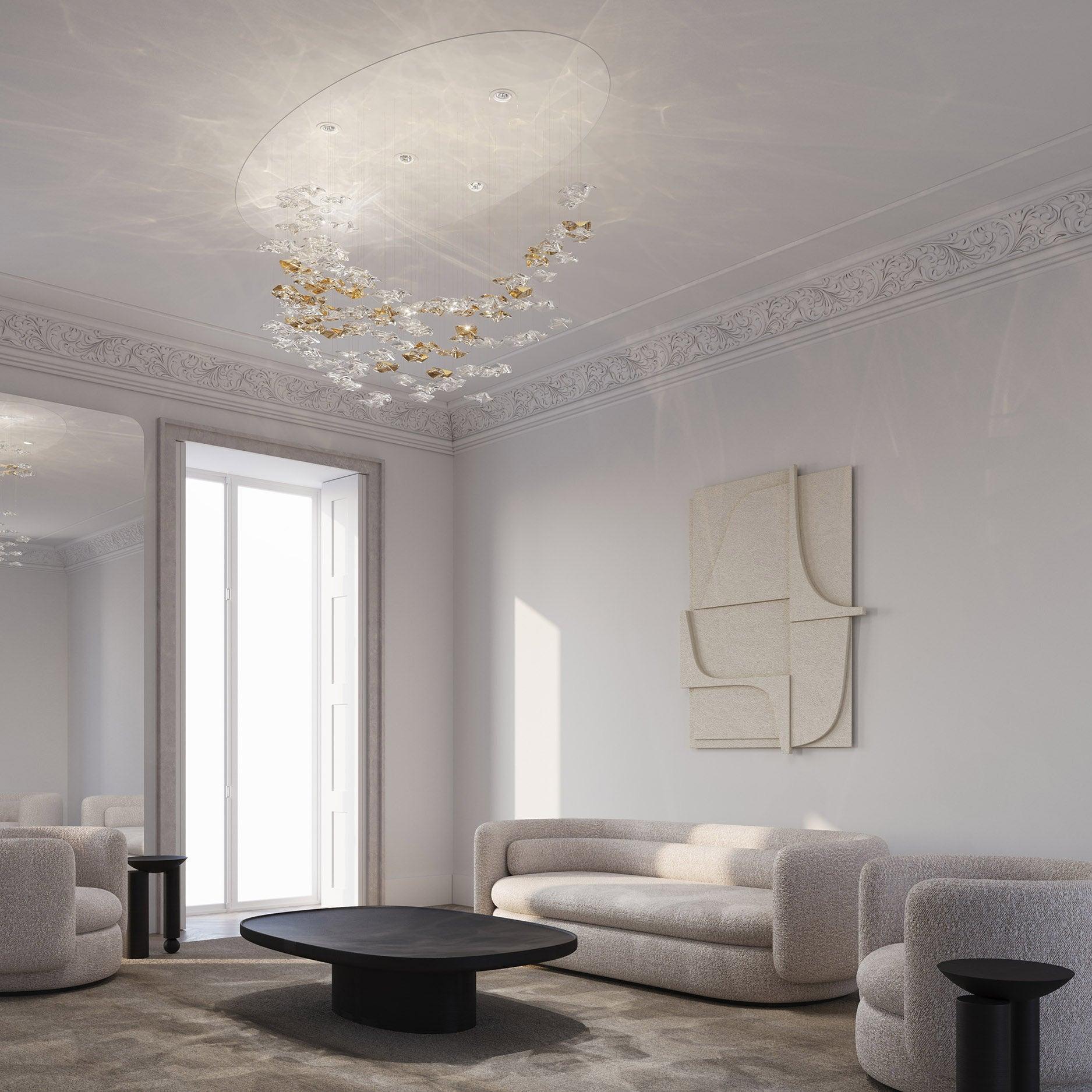 Vecarisra Luxury Tidal Art Glass Pendants Lamp - Neutral Decor