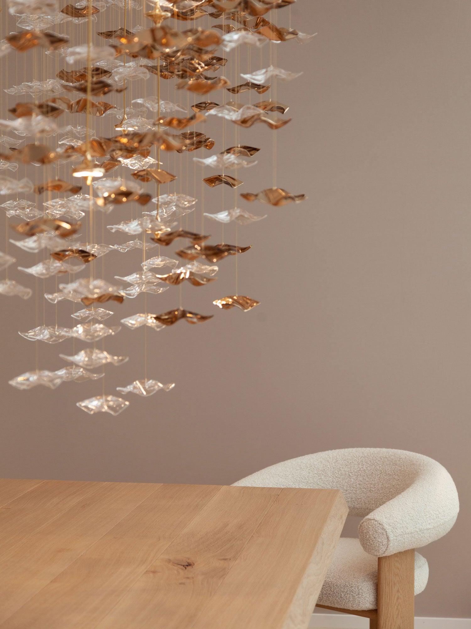 Vecarisra Luxury Tidal Art Glass Pendants Lamp - Neutral Decor