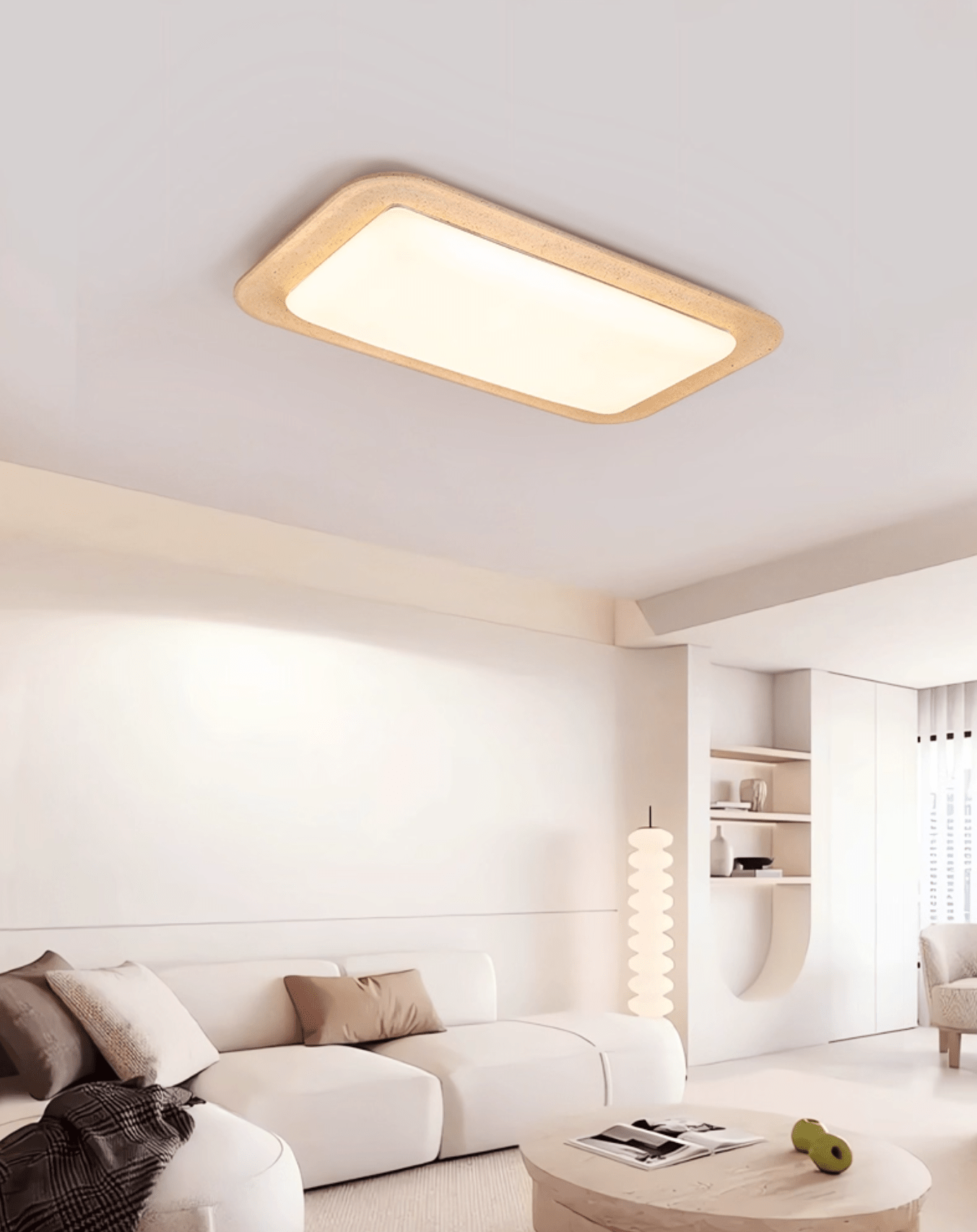 Zirke Travertine Ceiling Light