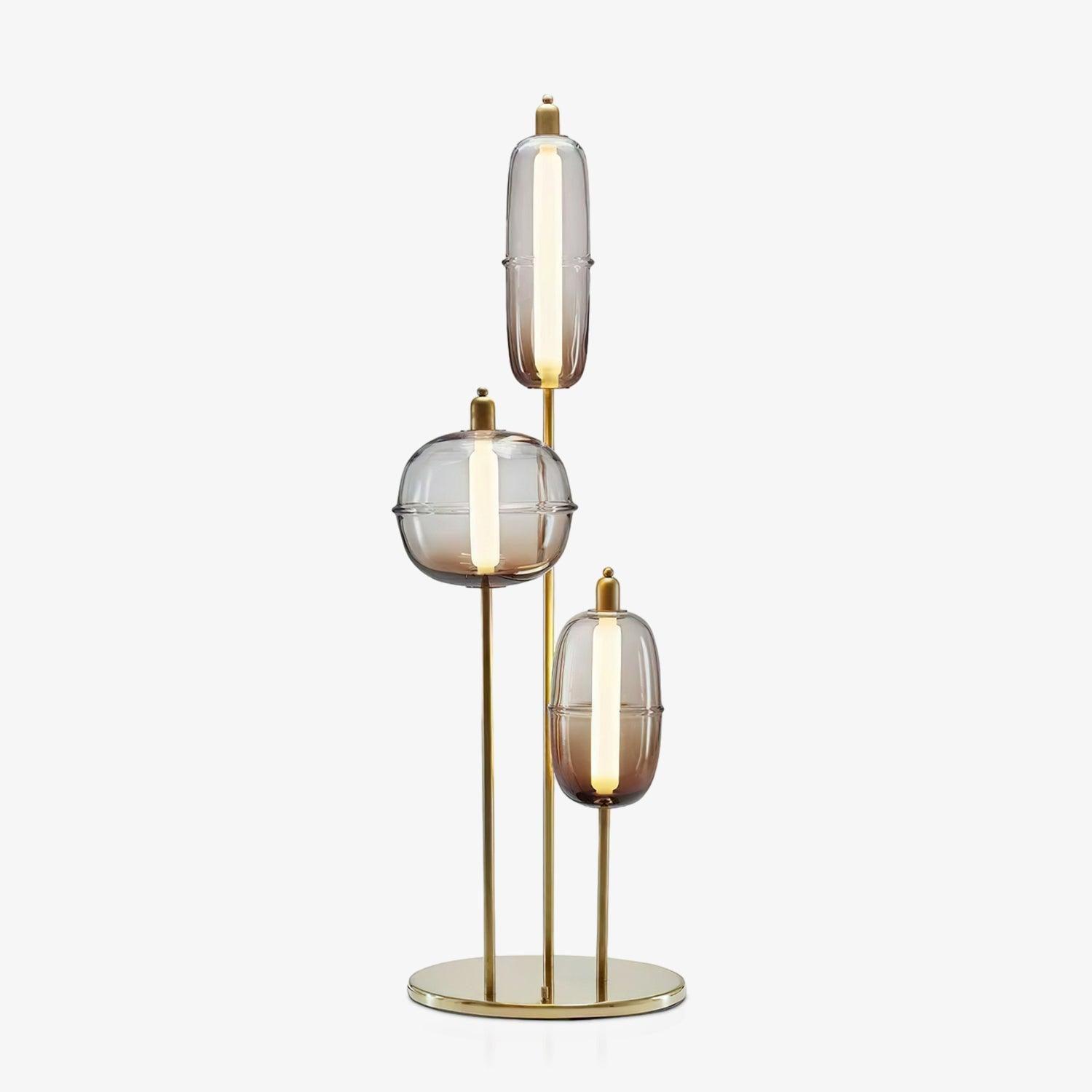 Fraser Modern Glass Floor Lamp - Neutral Decor