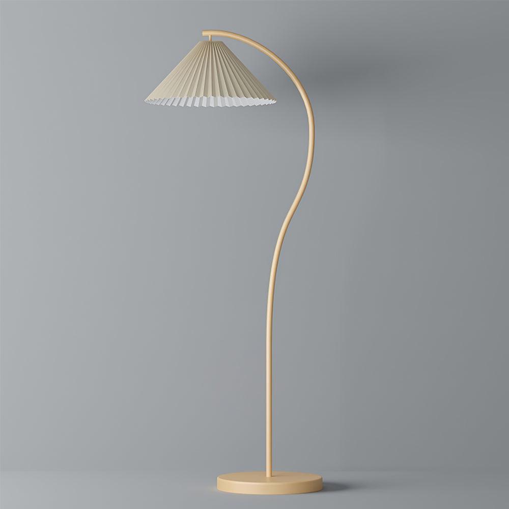 Mytalil Modern Curved Fabric Floor Lamp