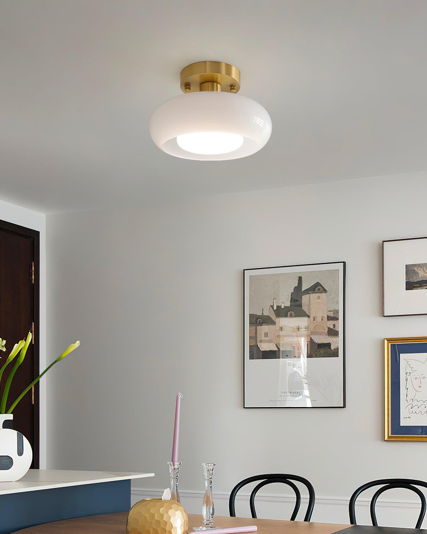 Aveline Glass Ceiling Light - Neutral Decor