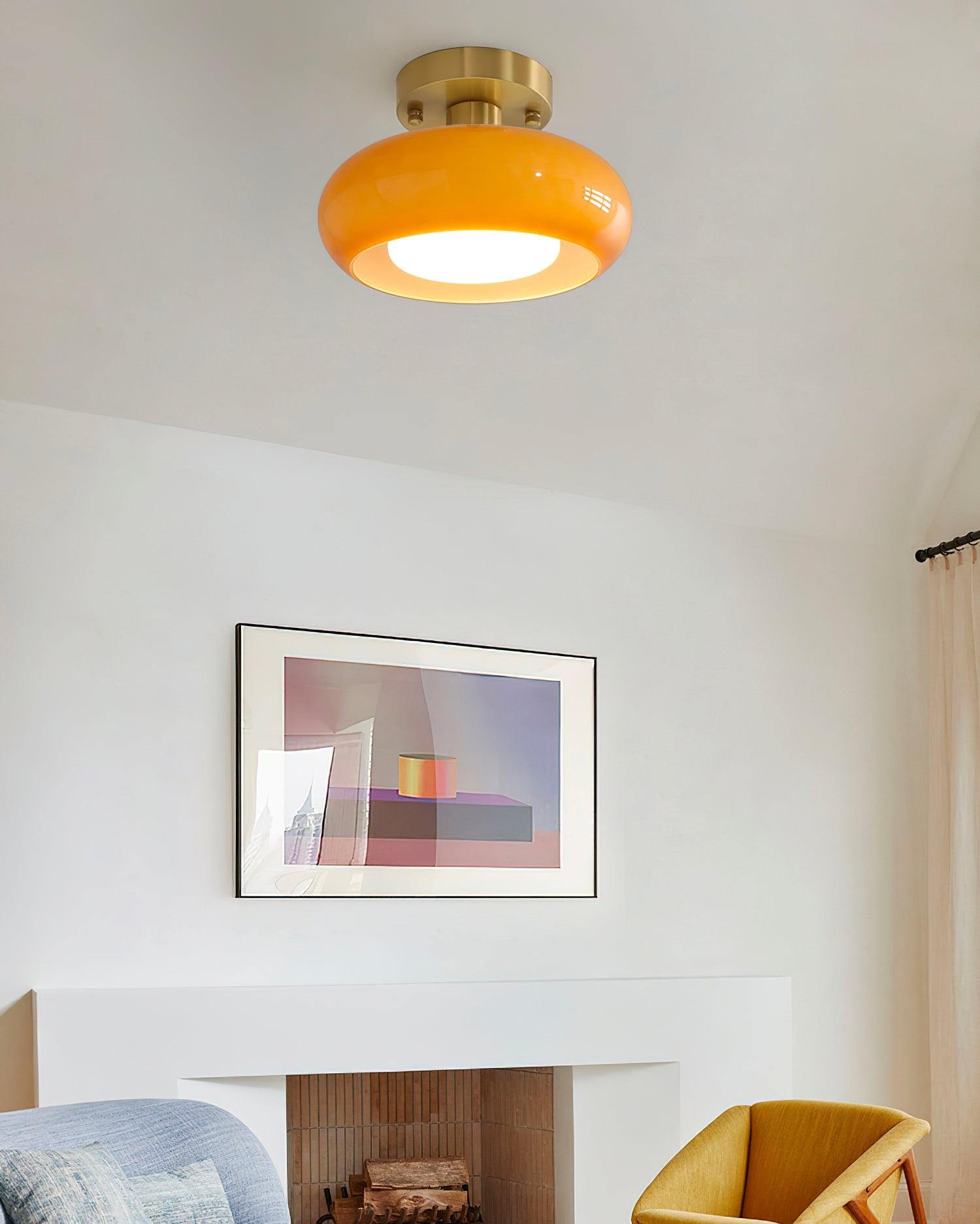 Aveline Glass Ceiling Light - Neutral Decor