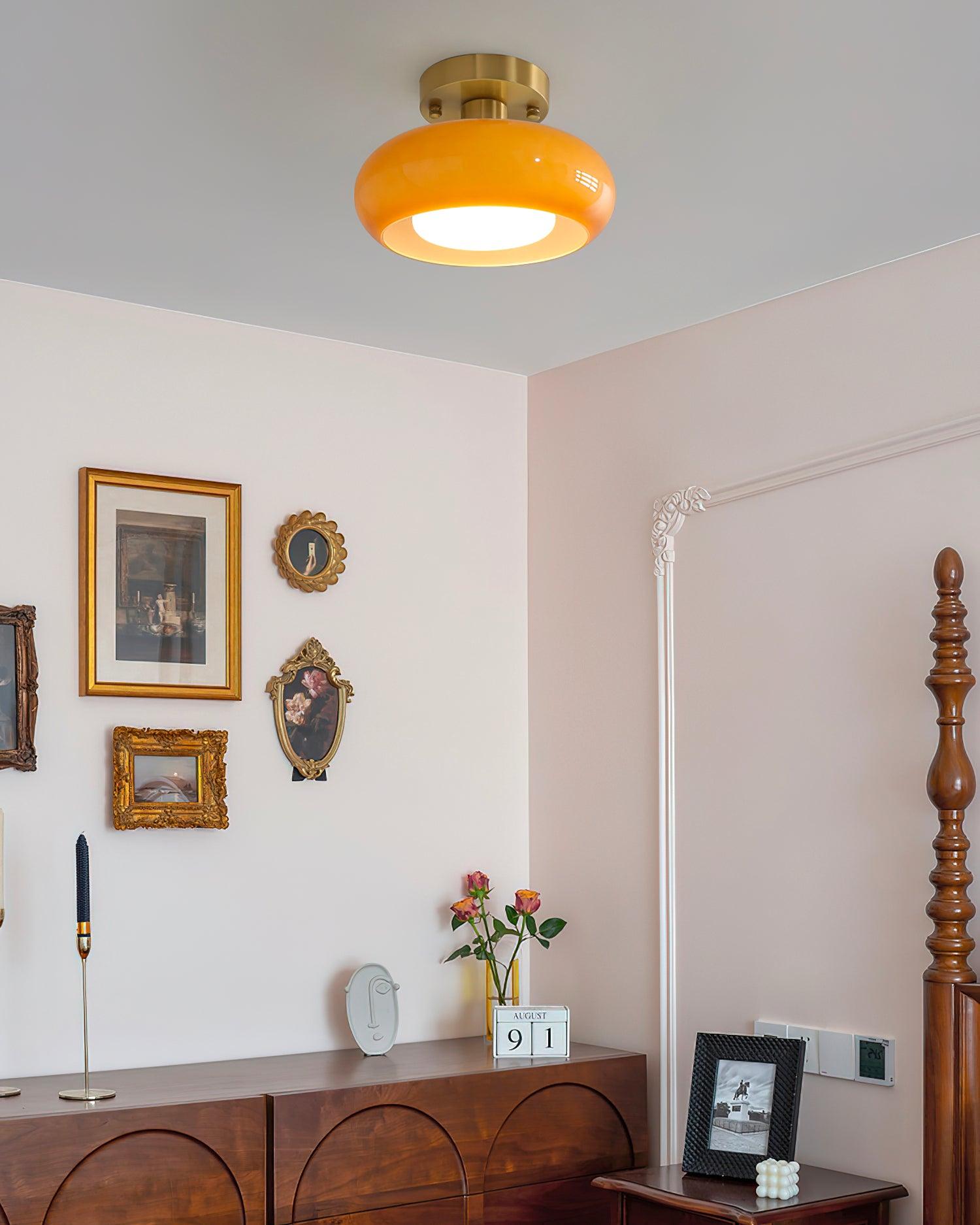 Aveline Glass Ceiling Light - Neutral Decor