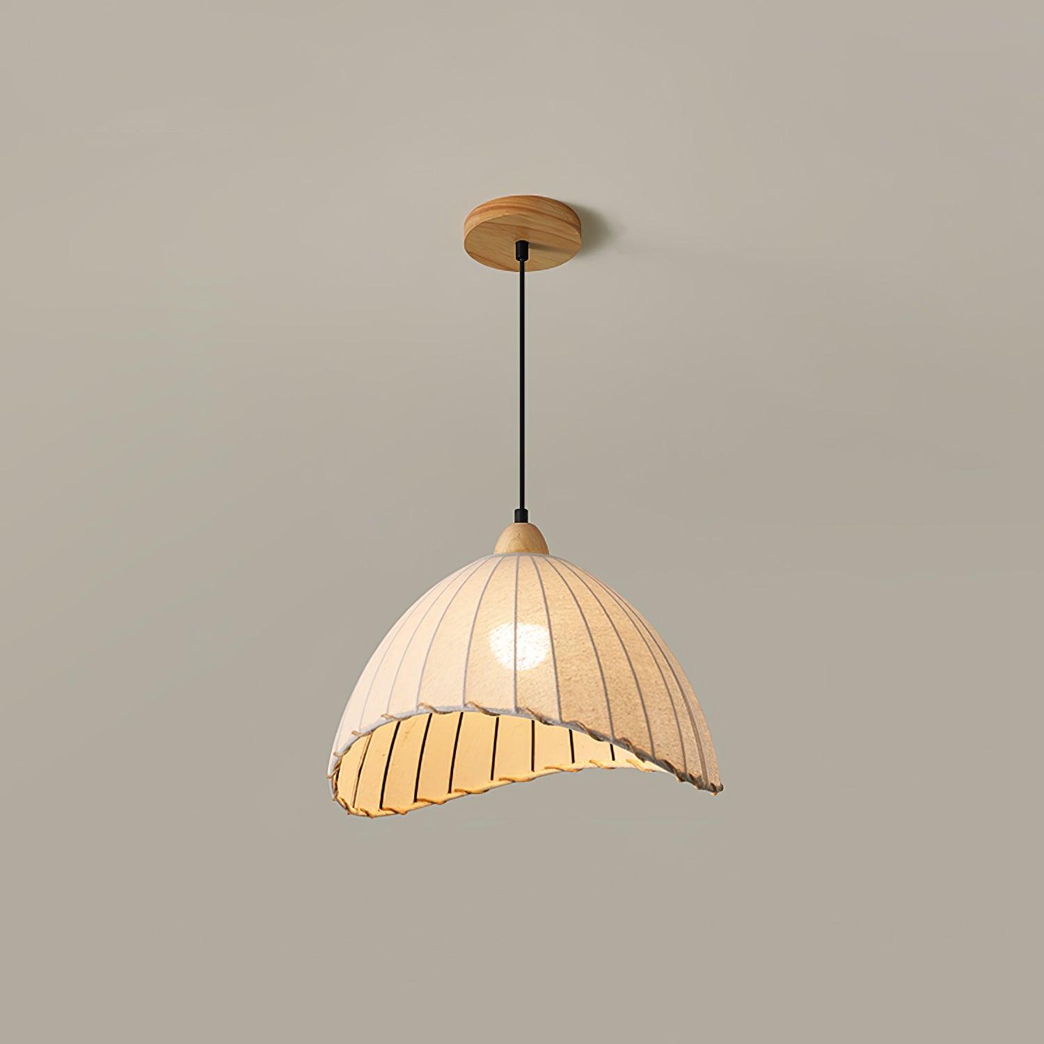 Shell Minimalist Wood Pendant Lamp